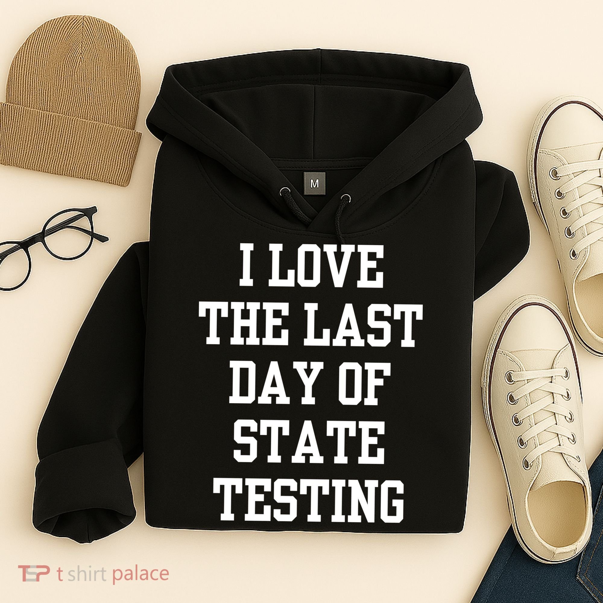 I Love The Last Day Of State Testing Funny Sarcastic Quotes Hoodie
