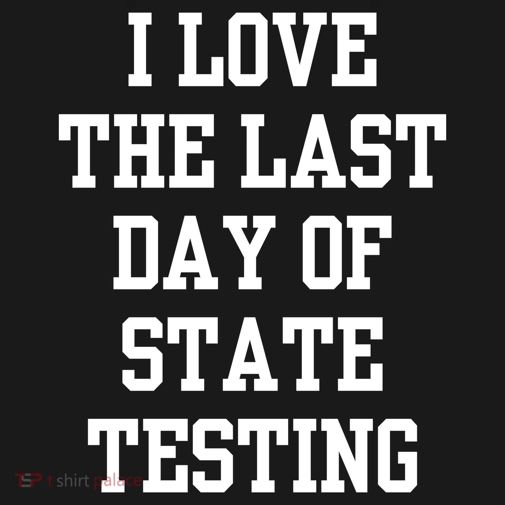 I Love The Last Day Of State Testing Funny Sarcastic Quotes Women's Hoodie