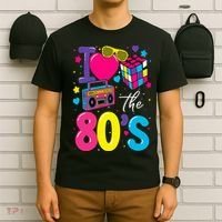I Love The 80s 80's Party Retro T-Shirt thumb 6