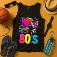 I Love The 80s 80's Party Retro Tank Top thumb 4