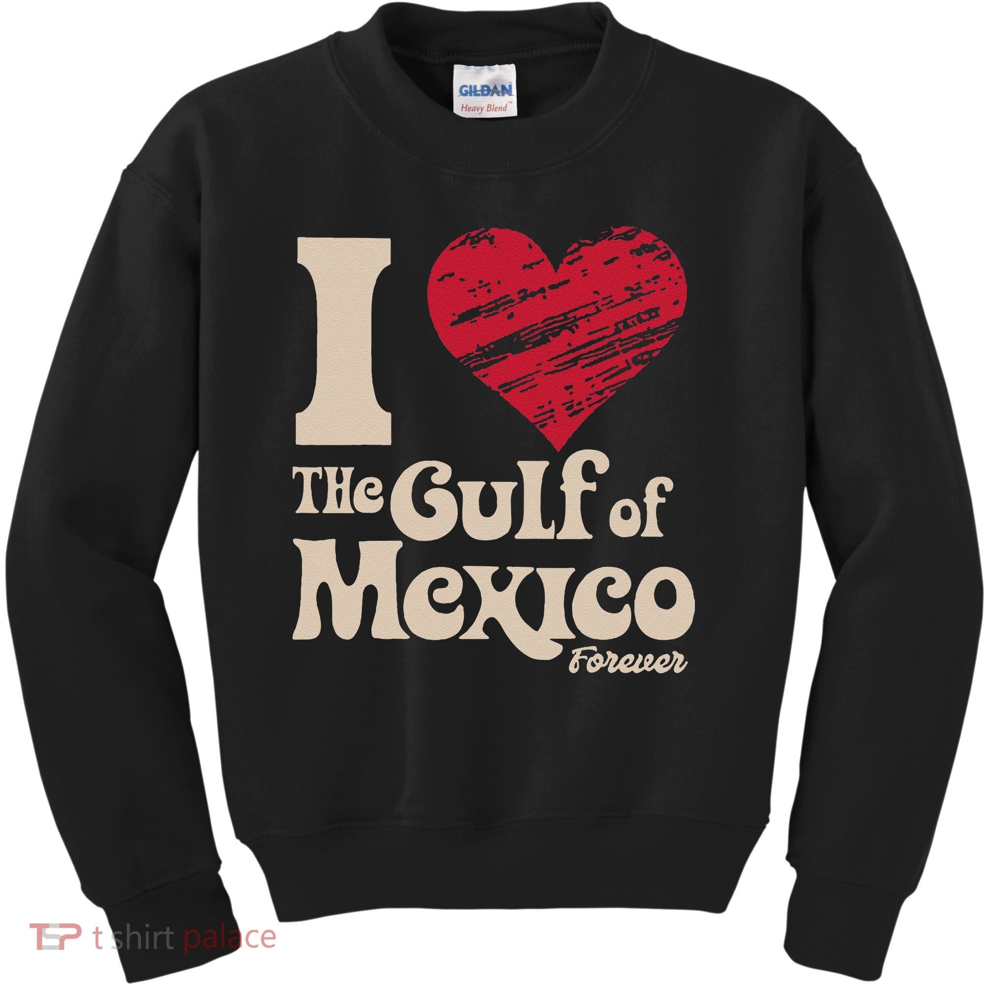 I Love The Gulf Of Mexico Forever Kids Sweatshirt