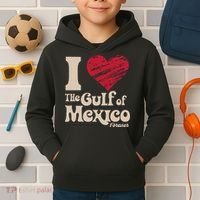 I Love The Gulf Of Mexico Forever Kids Hoodie thumb 2
