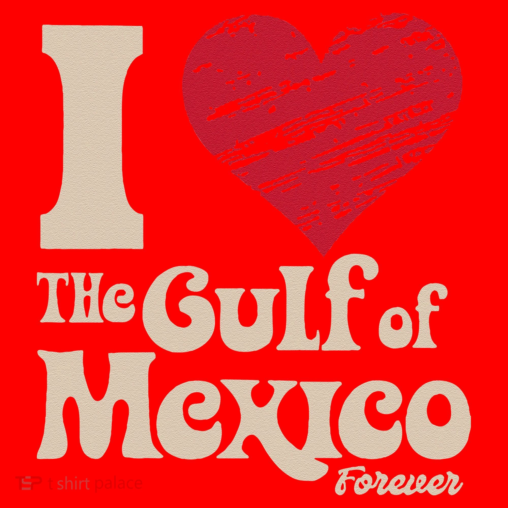 I Love The Gulf Of Mexico Forever Santa Hat