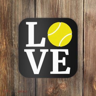 I Love Tennis Coaster