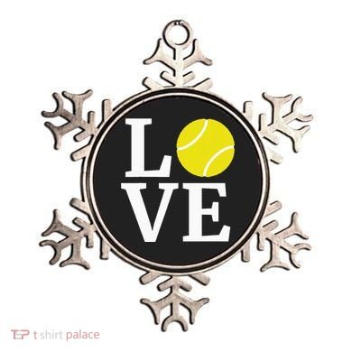 I Love Tennis Ornament