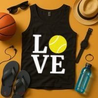I Love Tennis Tank Top thumb 4