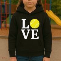 I Love Tennis Kids Hoodie thumb 3