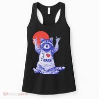I Love Trash Raccoon Japanese Retro Style Women's Tank Top thumb 0