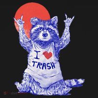 I Love Trash Raccoon Japanese Retro Style Women's Tank Top thumb 5