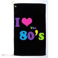 I Love the 80's Golf Towel thumb 0