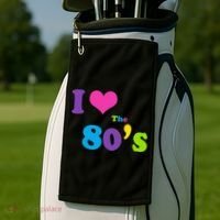 I Love the 80's Golf Towel thumb 2