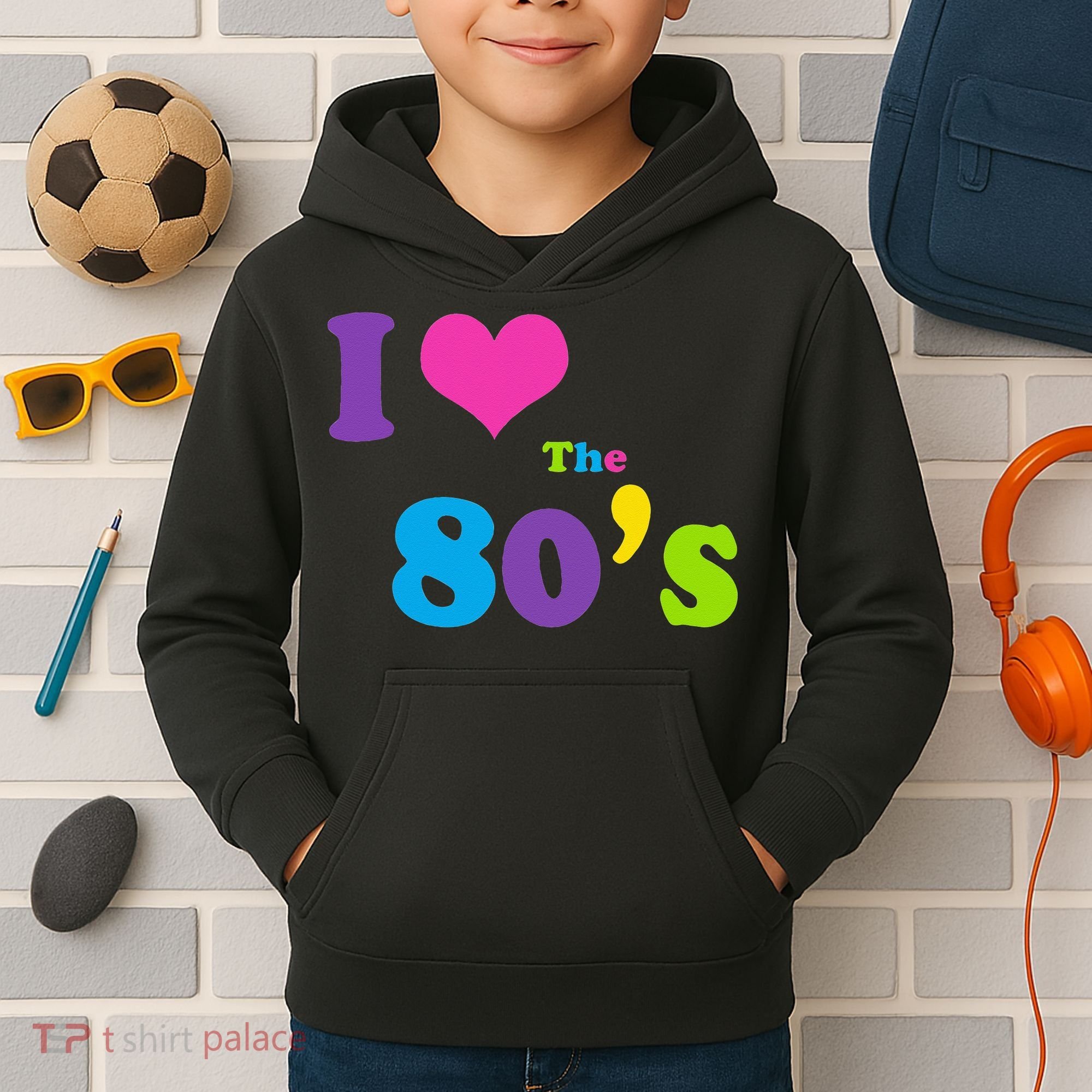 I Love the 80's Kids Hoodie