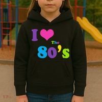I Love the 80's Kids Hoodie thumb 3