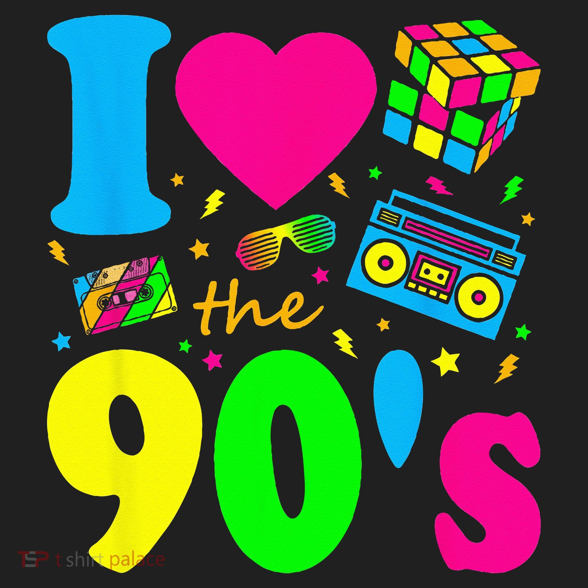I Love the 90's Nineties Party Dress Retro Women's Sweatshirt