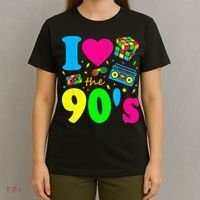 I Love the 90's Nineties Party Dress Retro T-Shirt thumb 4