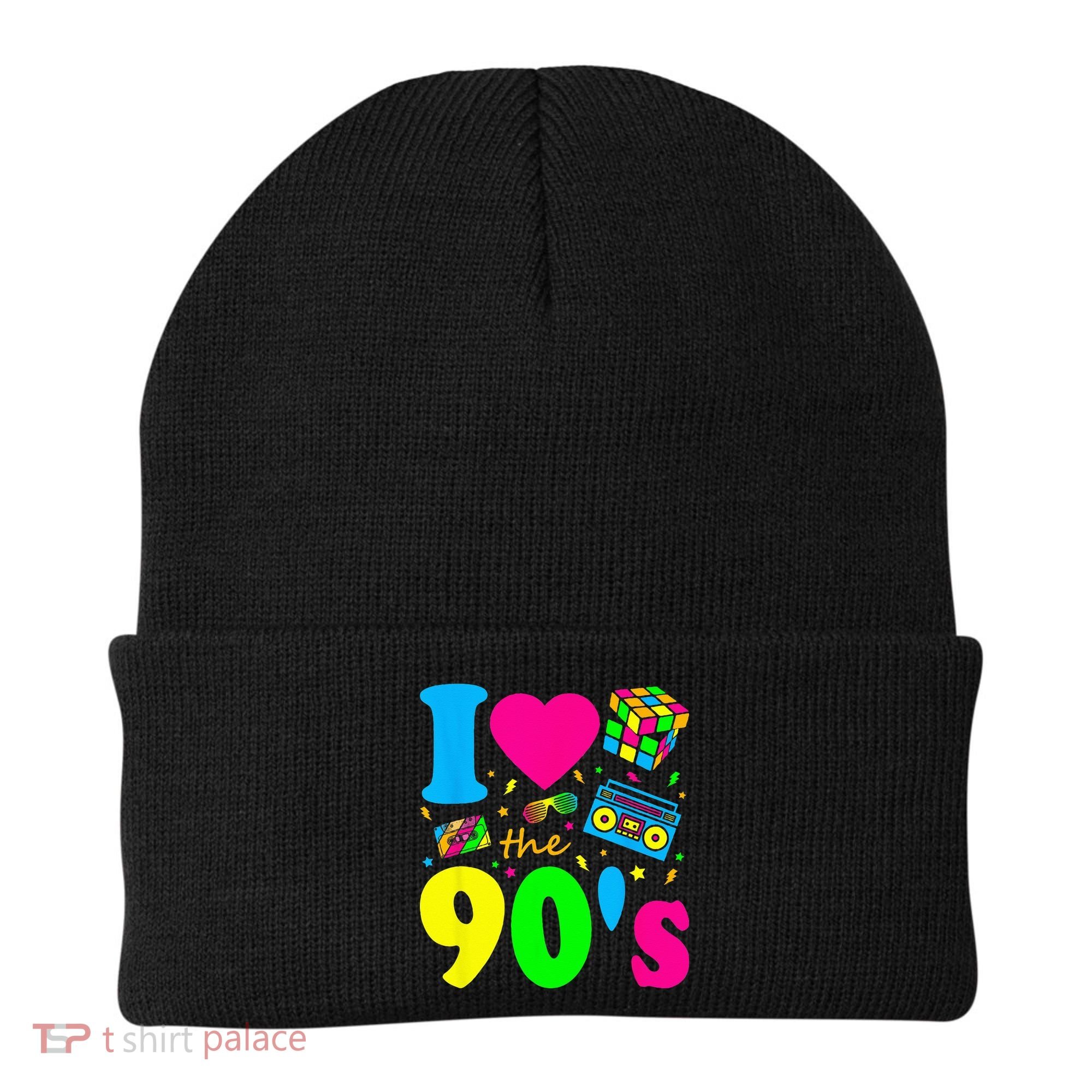 I Love the 90's Nineties Party Dress Retro Beanie