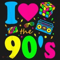 I Love the 90's Nineties Party Dress Retro Women's Hoodie thumb 2
