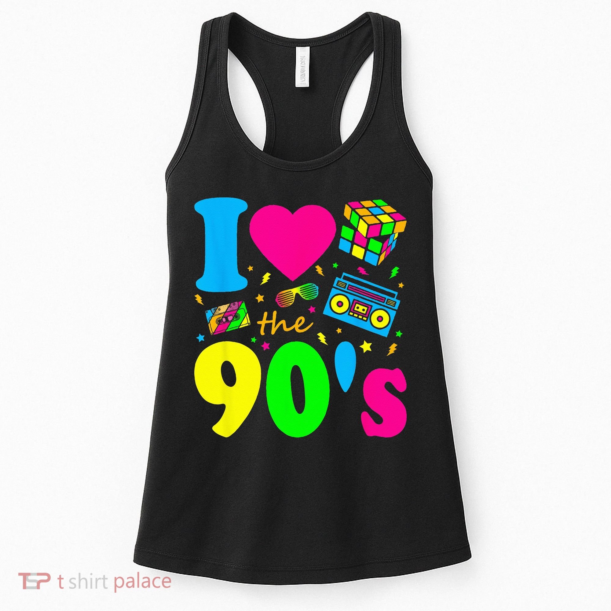 I Love the 90's Nineties Party Dress Retro Women's Tank Top