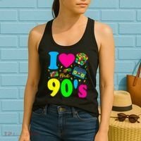 I Love the 90's Nineties Party Dress Retro Women's Tank Top thumb 2
