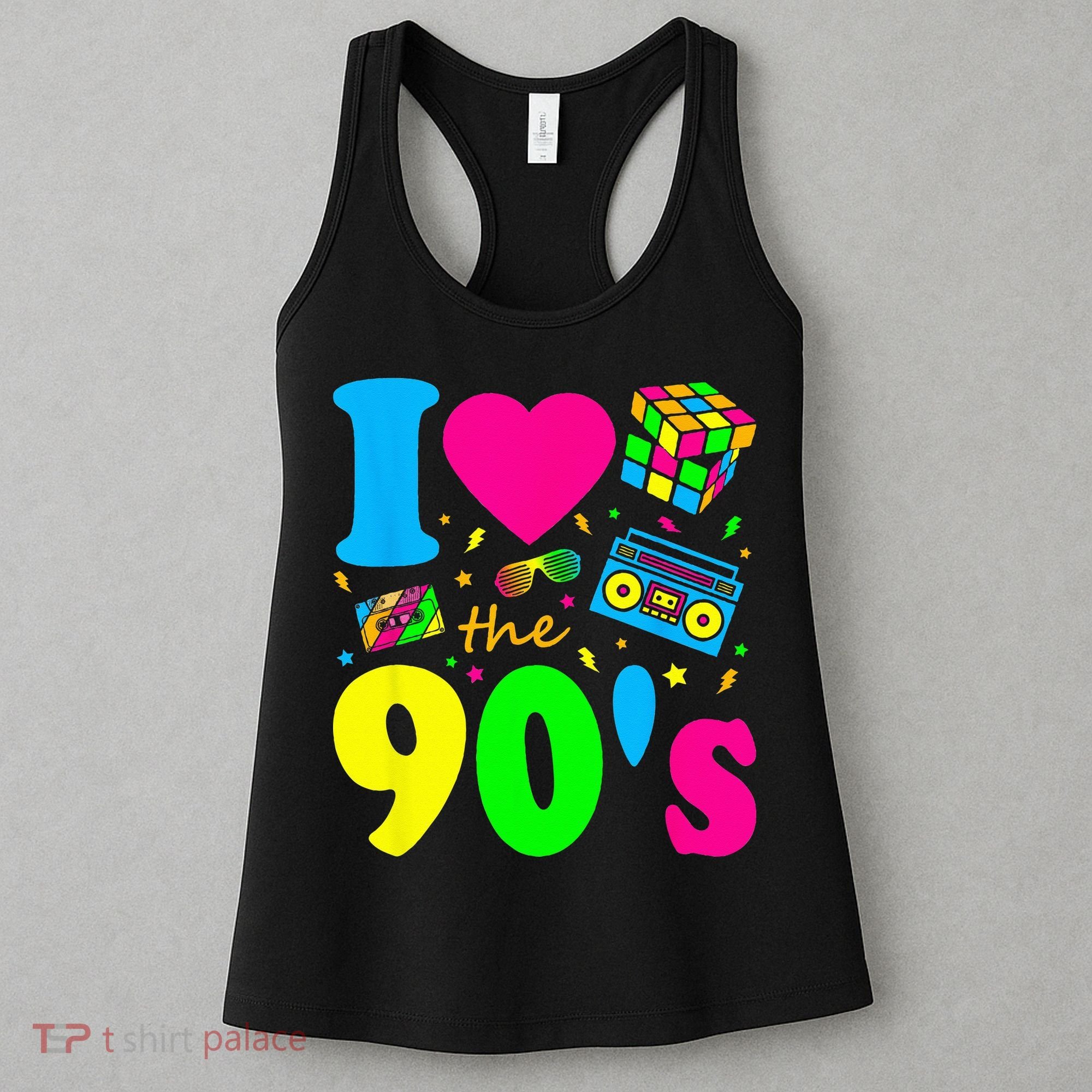 I Love the 90's Nineties Party Dress Retro Women's Tank Top