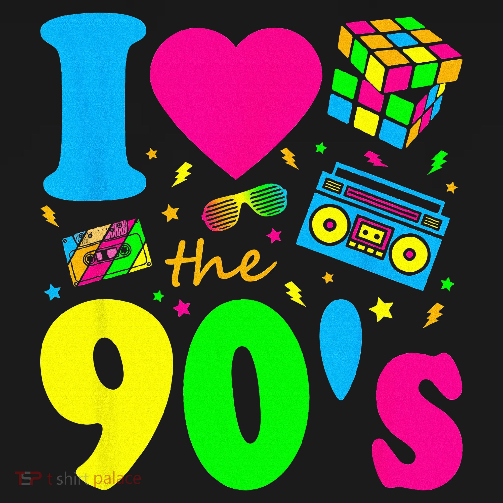 I Love the 90's Nineties Party Dress Retro Women's Tank Top