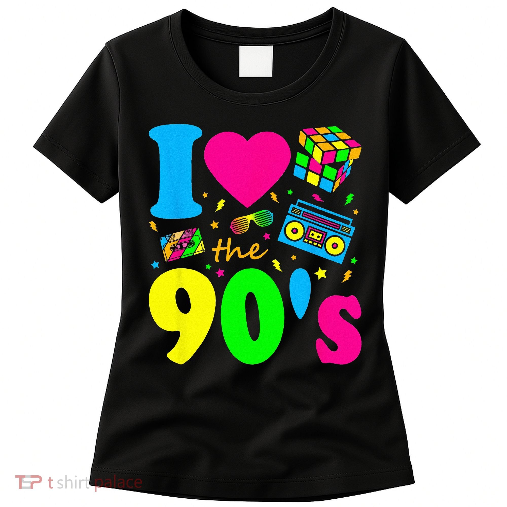 I Love the 90's Nineties Party Dress Retro Women's T-Shirt