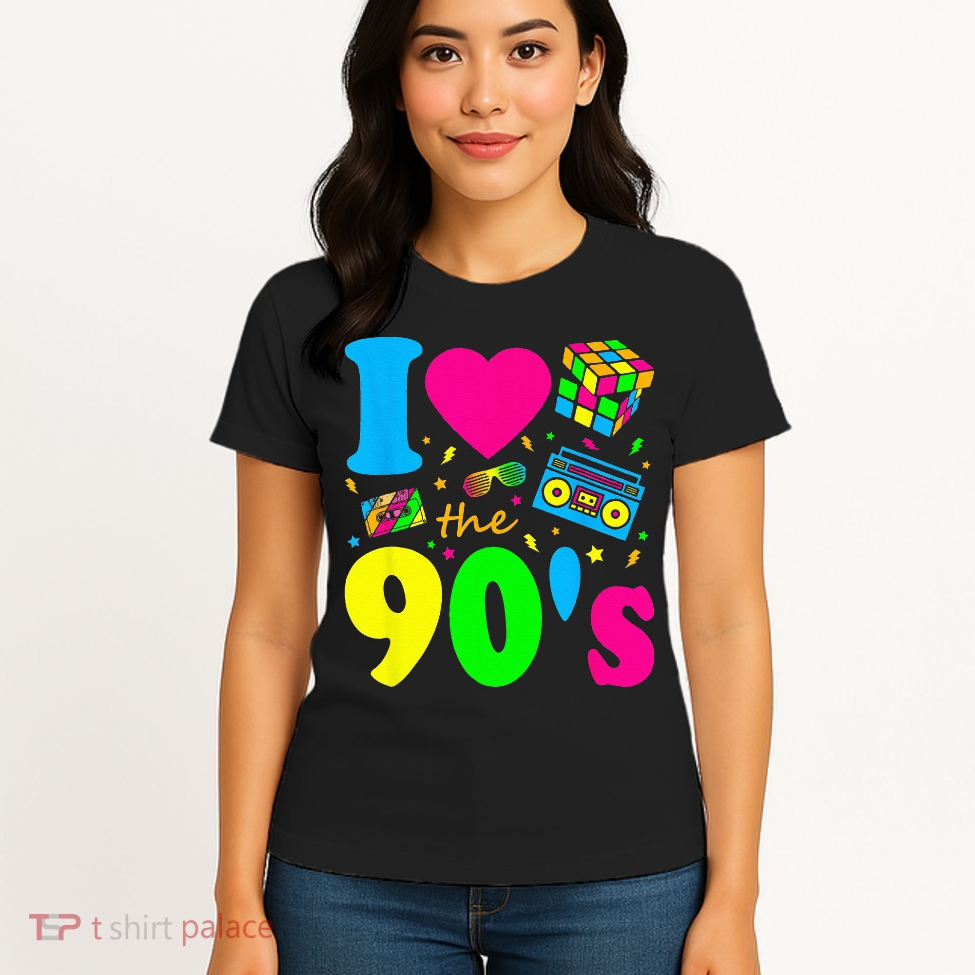 I Love the 90's Nineties Party Dress Retro Women's T-Shirt