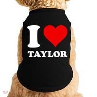 I Love Taylor Doggie Tank thumb 0