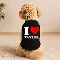 I Love Taylor Doggie Tank thumb 2