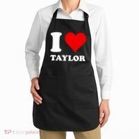 I Love Taylor Apron thumb 2