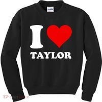 I Love Taylor Kids Sweatshirt thumb 0