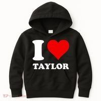 I Love Taylor Kids Hoodie thumb 0