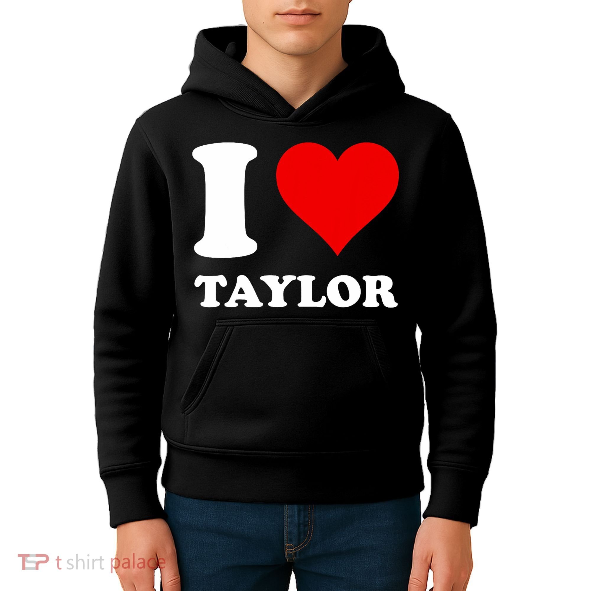 I Love Taylor Kids Hoodie