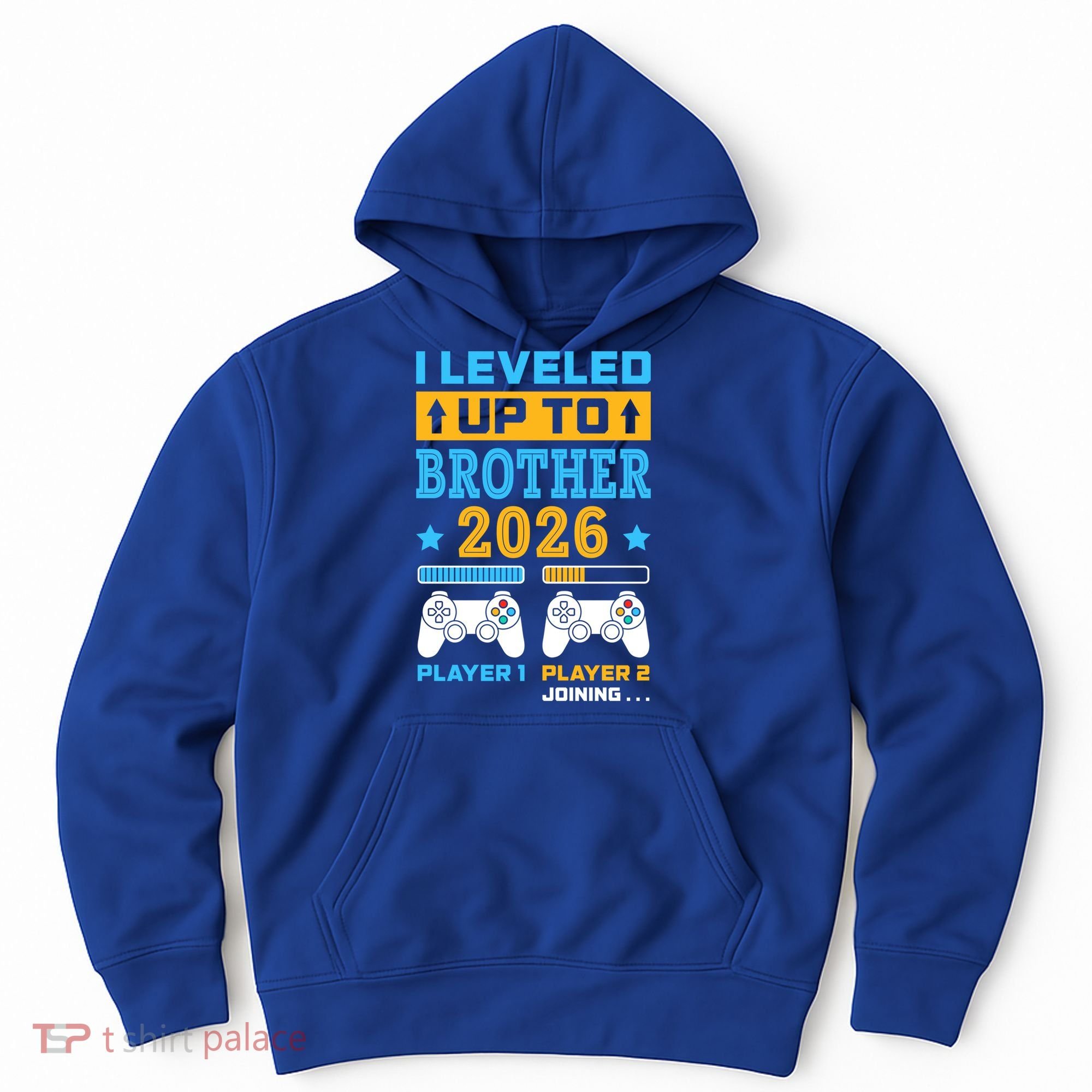 I Leveled Up To Brother 2026 Funny Big Brother Gamer Gift Hoodie