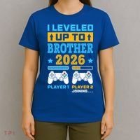 I Leveled Up To Brother 2026 Funny Big Brother Gamer Gift T-Shirt thumb 4