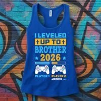 I Leveled Up To Brother 2026 Funny Big Brother Gamer Gift Women's Tank Top thumb 3