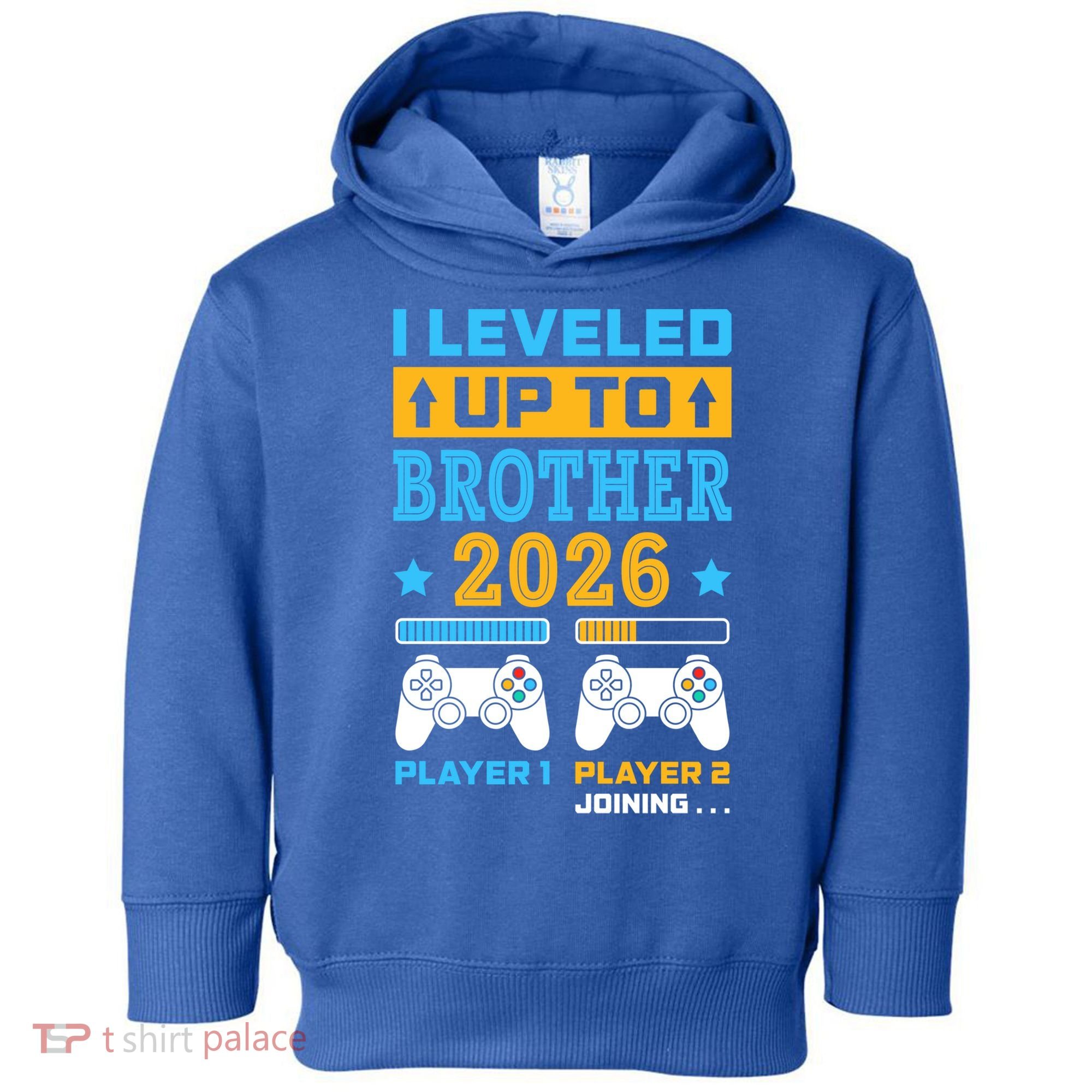I Leveled Up To Brother 2026 Funny Big Brother Gamer Gift Toddler Hoodie