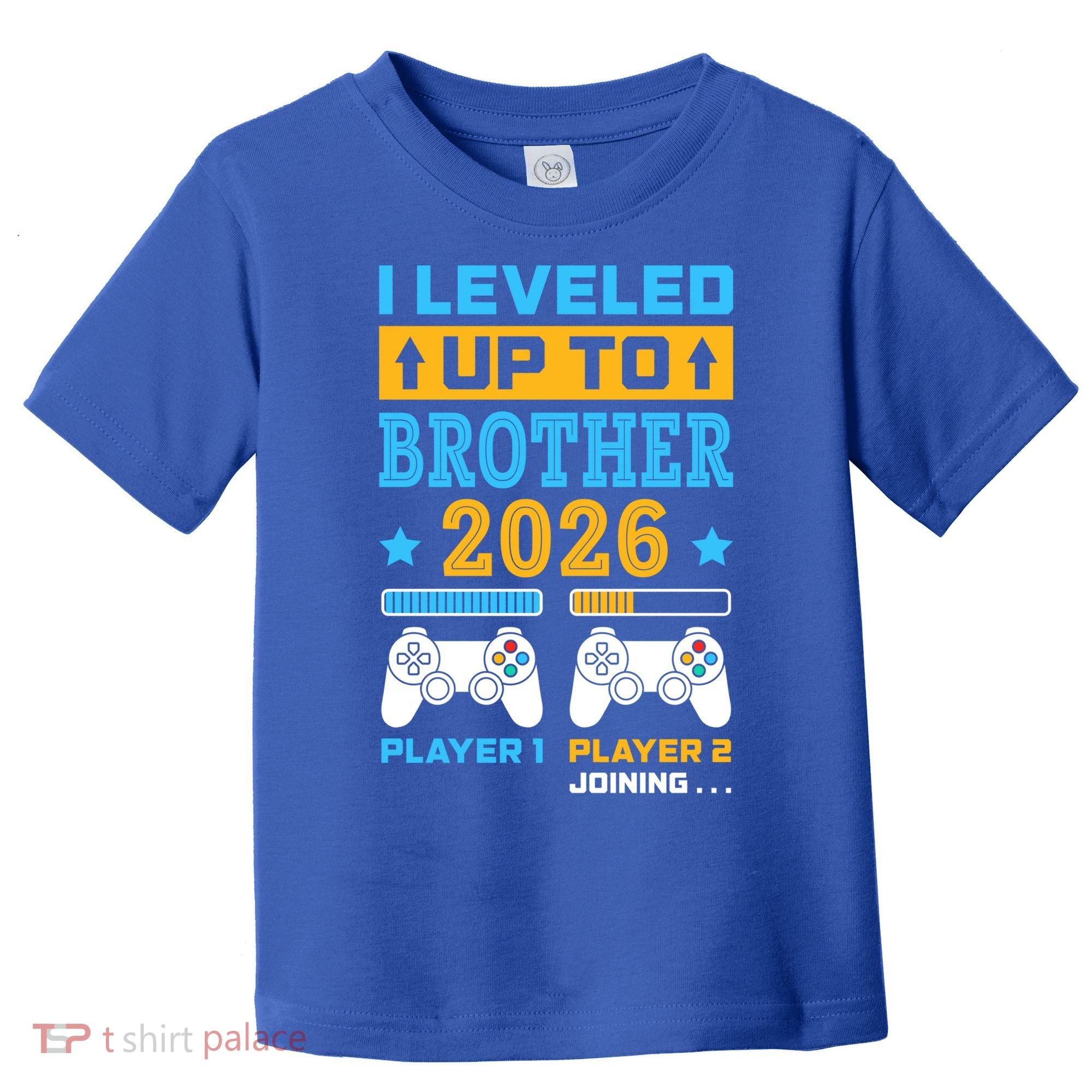 I Leveled Up To Brother 2026 Funny Big Brother Gamer Gift Toddler T-Shirt