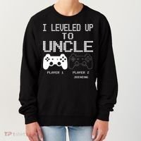 I Leveled Up To Uncle New Uncle Gaming Funny Women's Sweatshirt thumb 0
