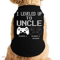 I Leveled Up To Uncle New Uncle Gaming Funny Doggie Tank thumb 0