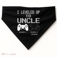 I Leveled Up To Uncle New Uncle Gaming Funny USA-Made Doggie Bandana thumb 0