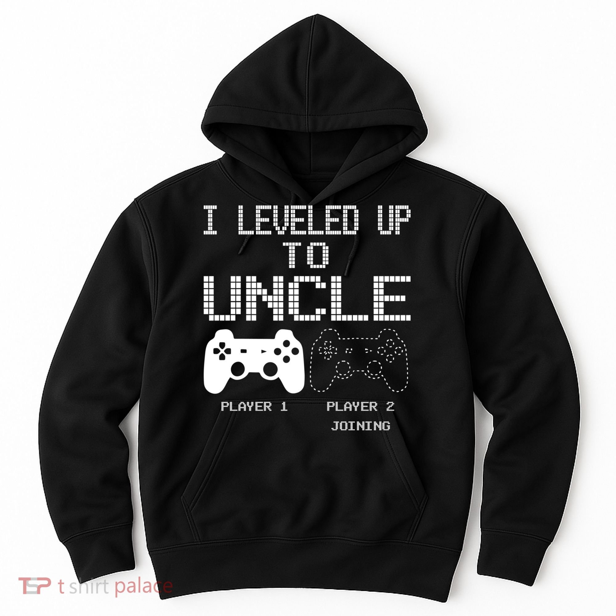 I Leveled Up To Uncle New Uncle Gaming Funny Hoodie