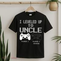 I Leveled Up To Uncle New Uncle Gaming Funny T-Shirt thumb 2