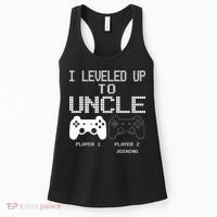 I Leveled Up To Uncle New Uncle Gaming Funny Women's Tank Top thumb 0