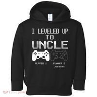I Leveled Up To Uncle New Uncle Gaming Funny Toddler Hoodie thumb 0