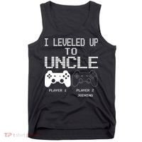 I Leveled Up To Uncle New Uncle Gaming Funny Tank Top thumb 0