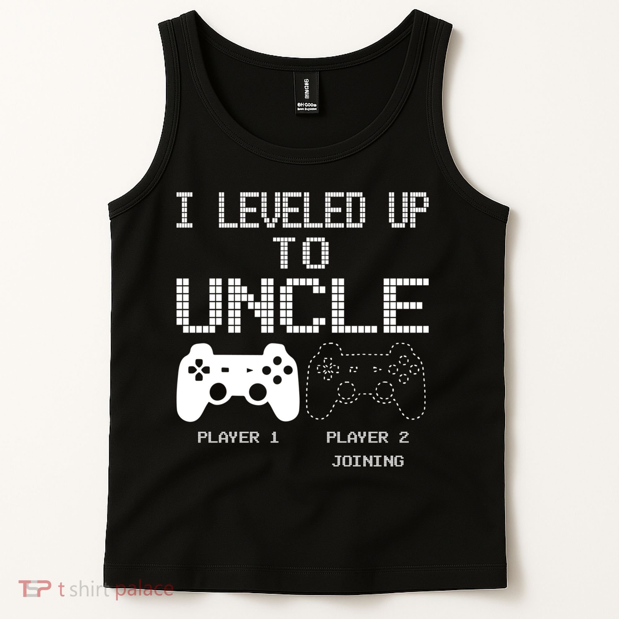 I Leveled Up To Uncle New Uncle Gaming Funny Tank Top