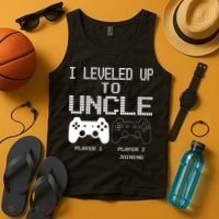 I Leveled Up To Uncle New Uncle Gaming Funny Tank Top thumb 4