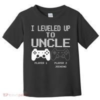 I Leveled Up To Uncle New Uncle Gaming Funny Toddler T-Shirt thumb 0