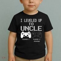 I Leveled Up To Uncle New Uncle Gaming Funny Toddler T-Shirt thumb 2